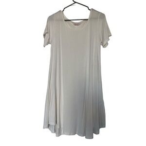 Women's Belaroi Shirt Dress Flowy White Size Small EUC #4001